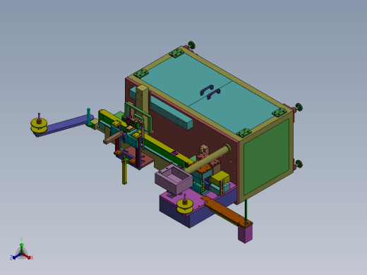 BBR12包装机卷包机热熔编带机sw12可编辑+cad正等轴测缩略图