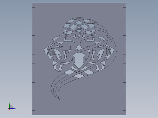 solidworks 雄狮铅笔盒左视缩略图