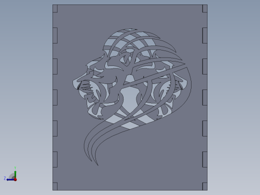 solidworks 雄狮铅笔盒右视缩略图