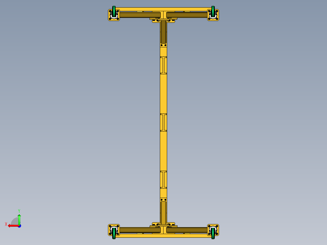 桥式起重机后视图