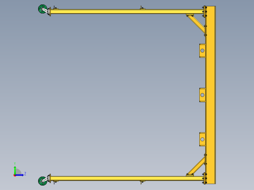 桥式起重机左视缩略图