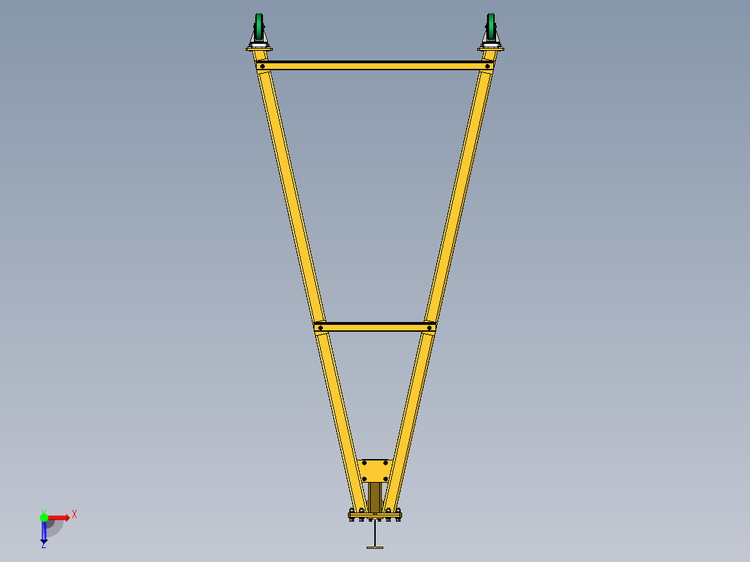 桥式起重机俯视图