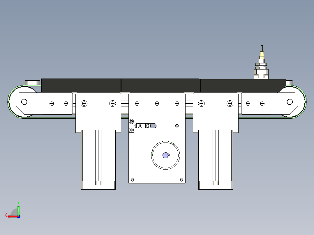 A15_小型输送带输送轴承图纸后视图