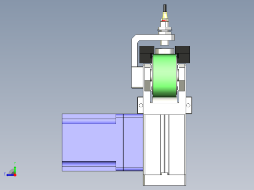 A15_小型输送带输送轴承图纸右视缩略图