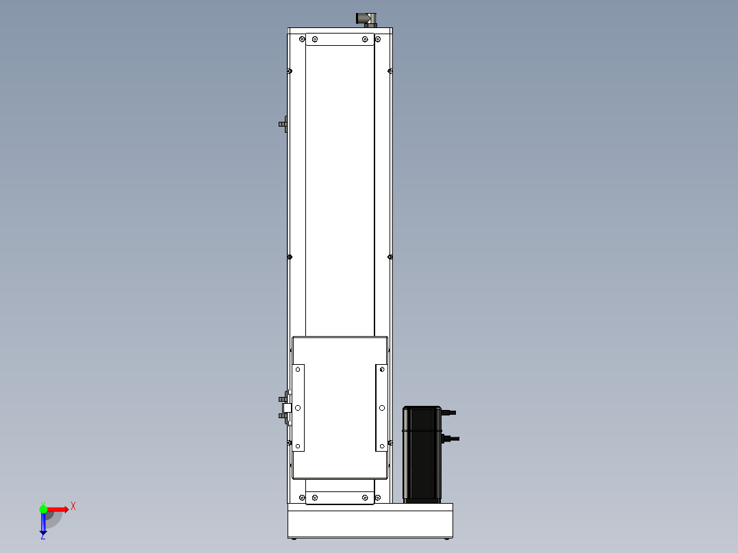 Toyo东佑达直线模组-ECH17-450-BL-400W+煞車俯视图