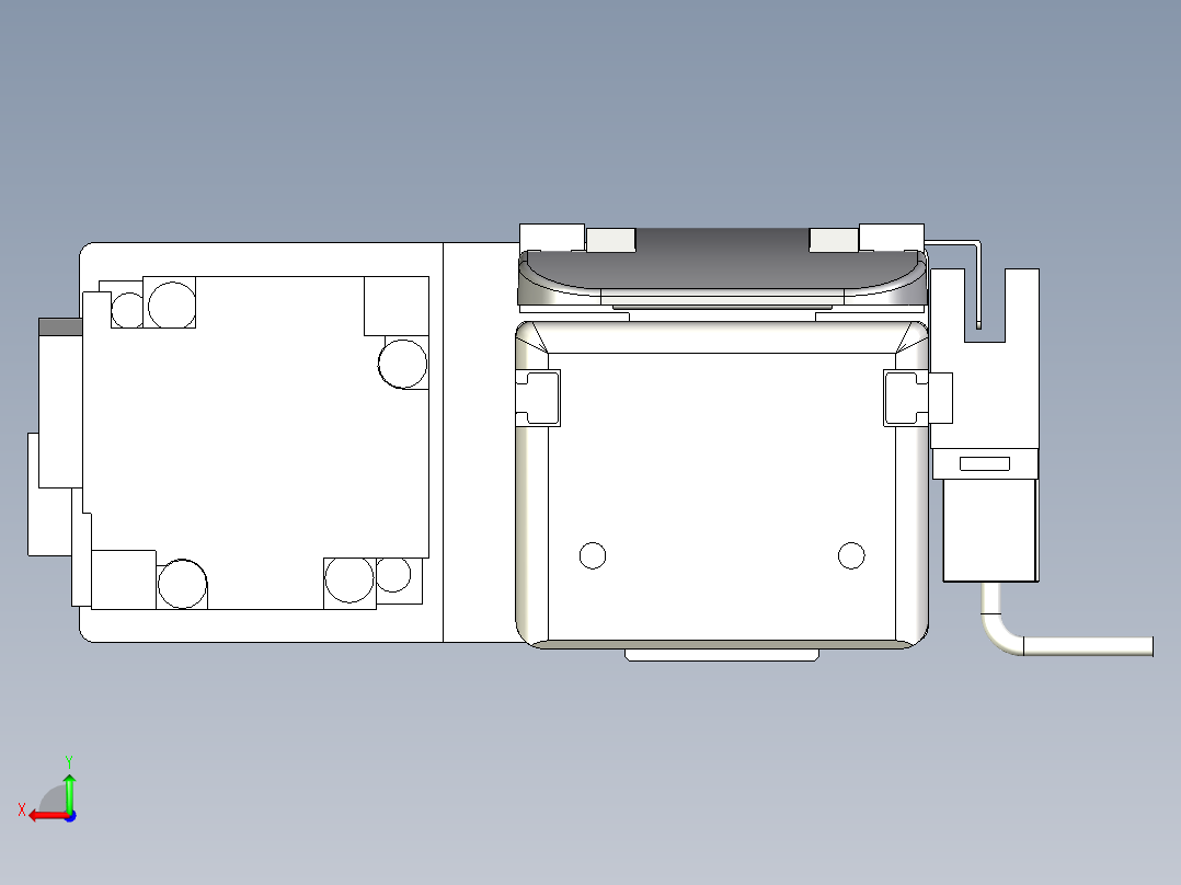 Toyo东佑达直线模组-ETH5M-BL-500-M10后视图