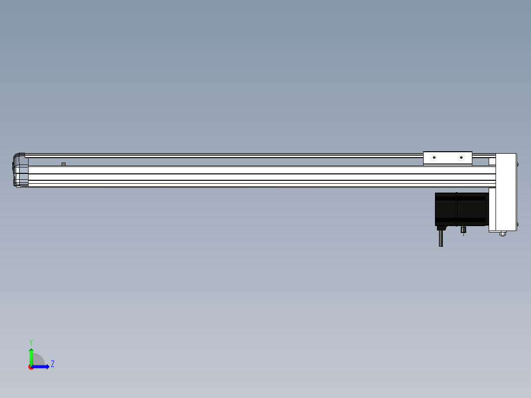 Toyo东佑达直线模组-ETH10-700-BM-200W左视图
