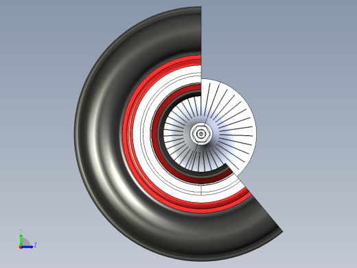 涡轮增压器左视缩略图