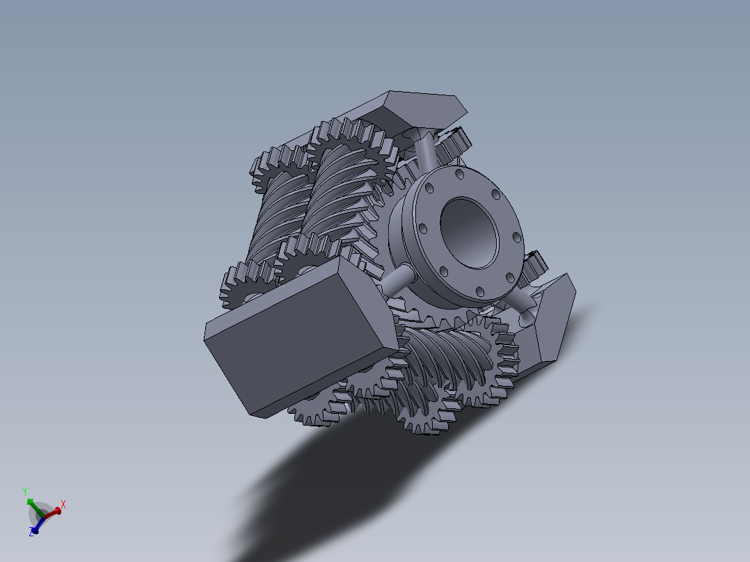 外壳开放式托森差速器图纸