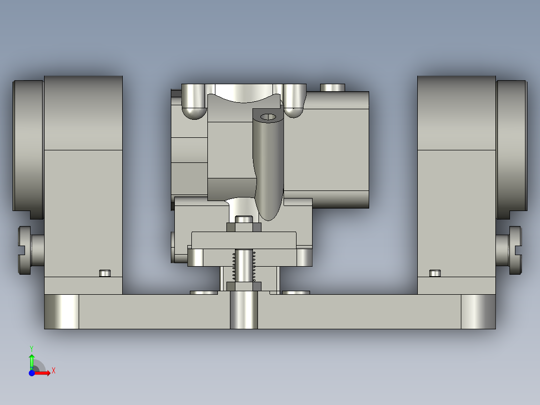 曲轴箱零件工艺工装设计含三维二维说明书1010237前视图