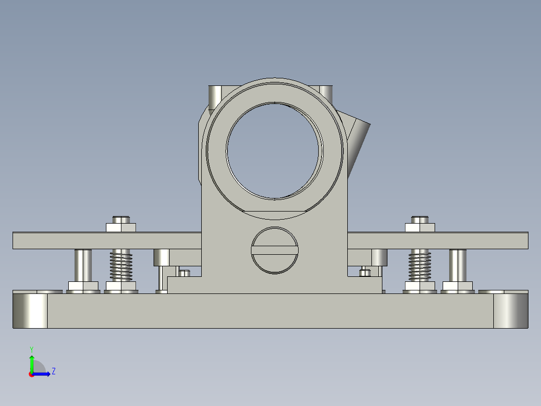 曲轴箱零件工艺工装设计含三维二维说明书1010237左视图
