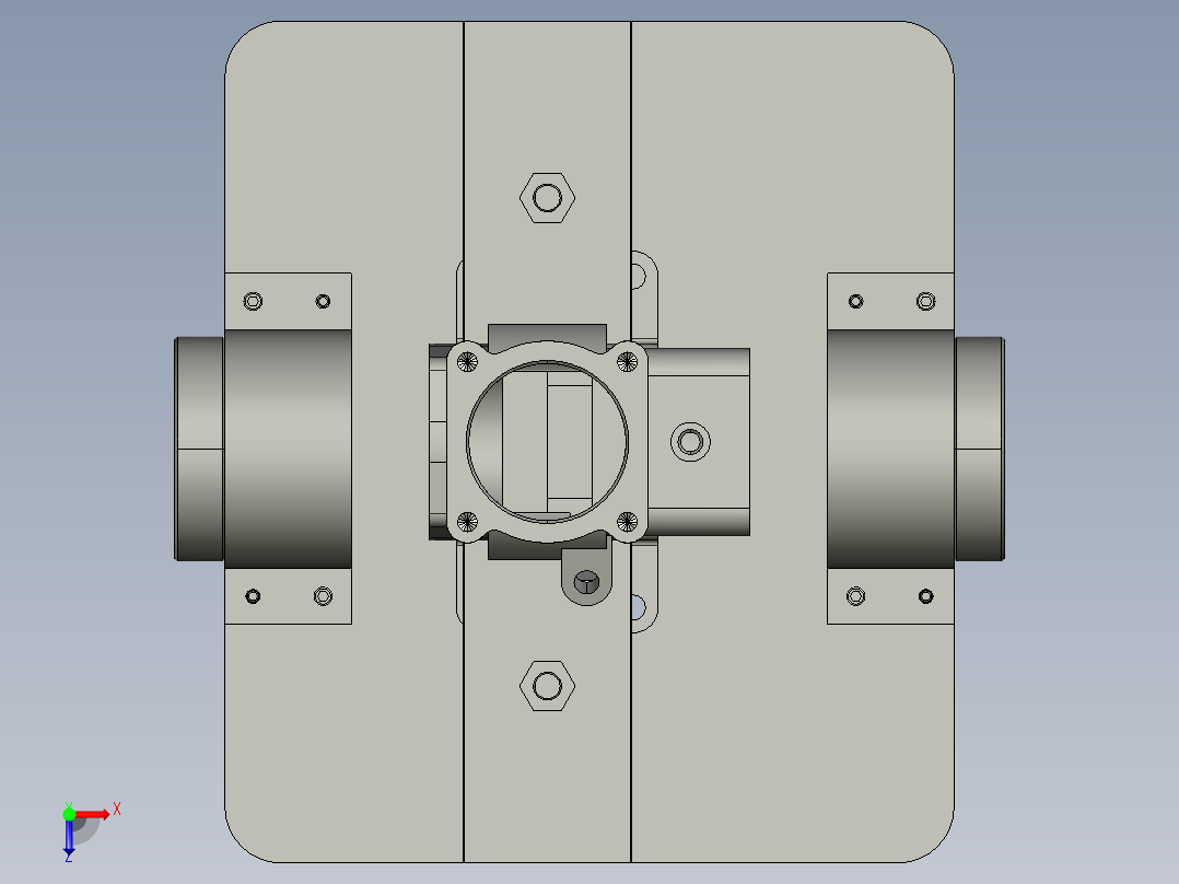 曲轴箱零件工艺工装设计含三维二维说明书1010237俯视图