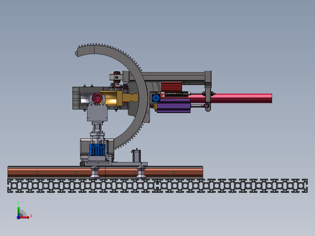 B3_可编程半自动弯管机前视图