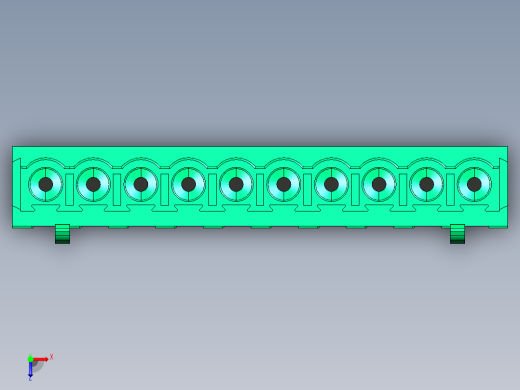 DEGSON 2EDG 系列 5.0mm 可插拔接线端子组-2EDGB-5.0-10P-14-00AH俯视缩略图
