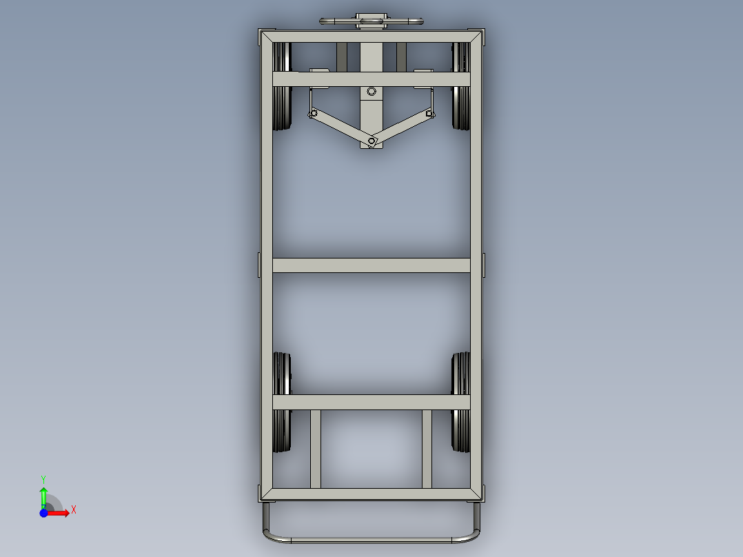 搬运手推车前视图