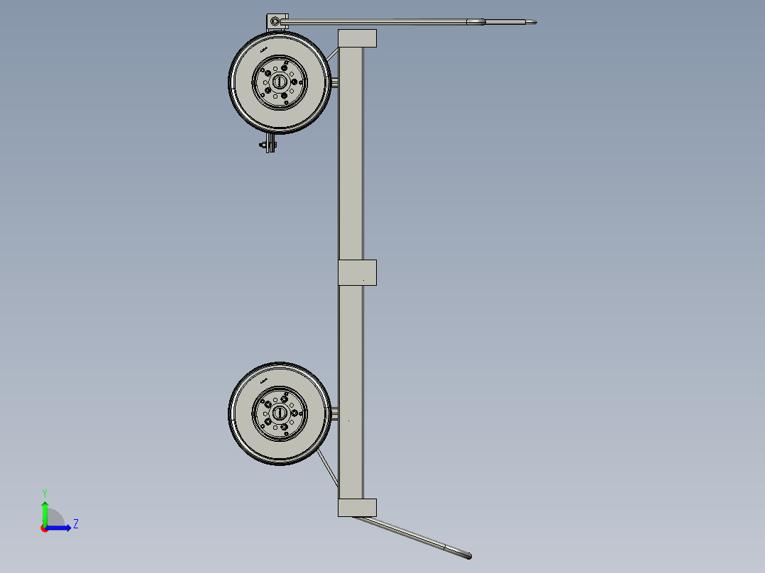 搬运手推车左视图