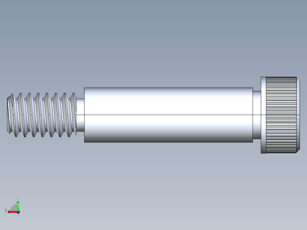 内六角螺螺栓-SB 0.25-20 x 1后视图