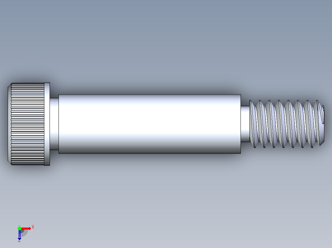 内六角螺螺栓-SB 0.25-20 x 1俯视图