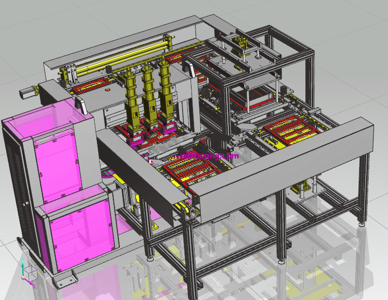 外循环自动摆料半龙门焊机UG8.0设计