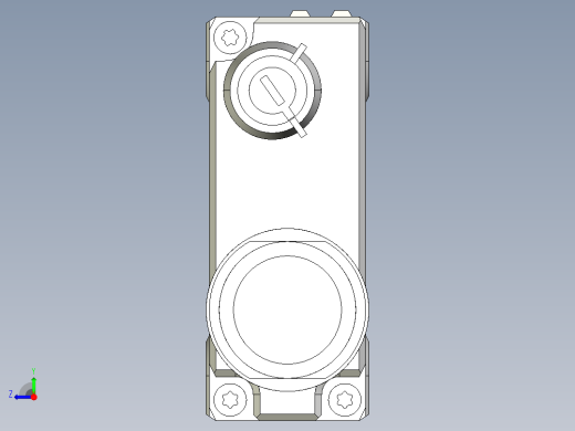基恩士PZ-G51CB_52CB-R_kc图纸模型右视缩略图