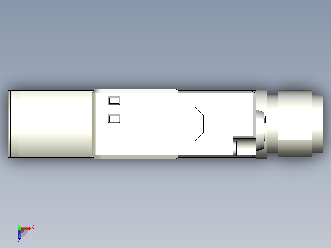 基恩士PZ-G51CB_52CB-R_kc图纸模型俯视图