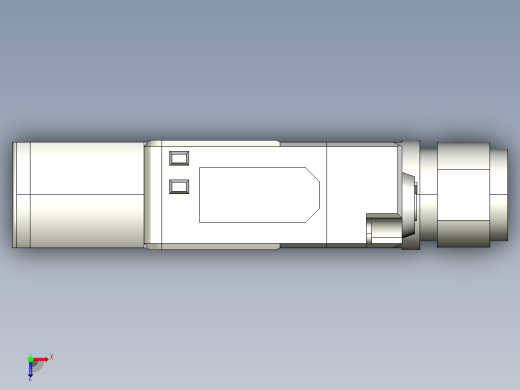 基恩士PZ-G51CB_52CB-R_kc图纸模型俯视缩略图