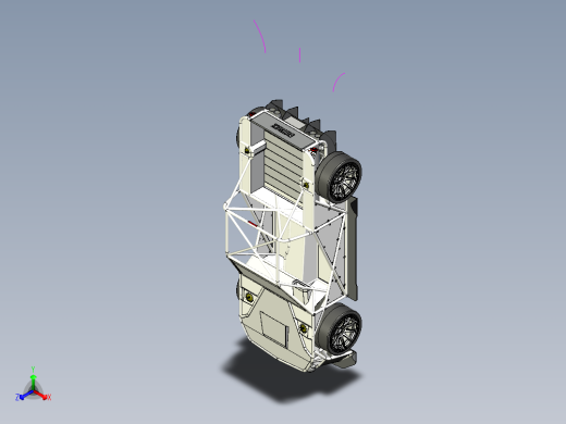 Tubecar钢管车皮卡车模型3D图纸 STP格式正等轴测缩略图