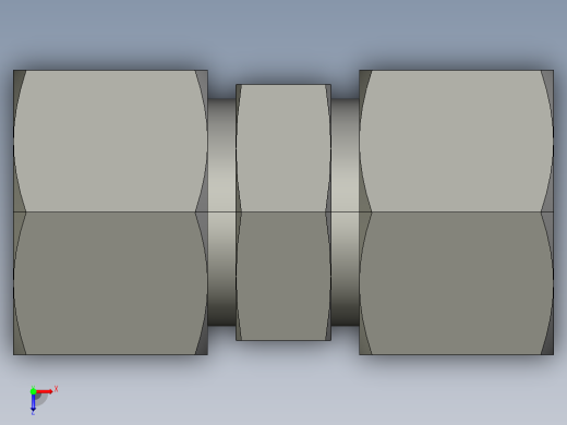 卡套式工业通用硬管接头EO Union G16S71俯视缩略图