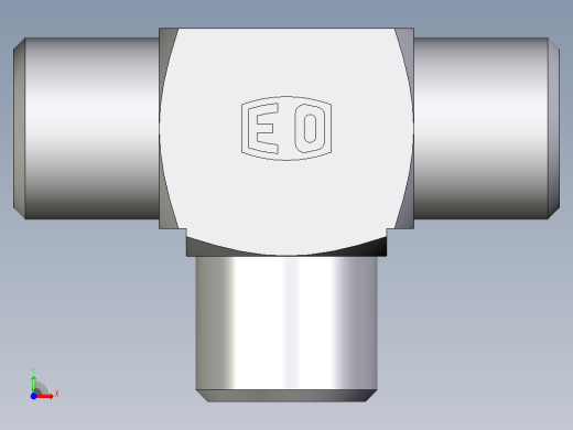 卡套式工业通用硬管接头EO_Union_tee_T06LLCFX前视缩略图