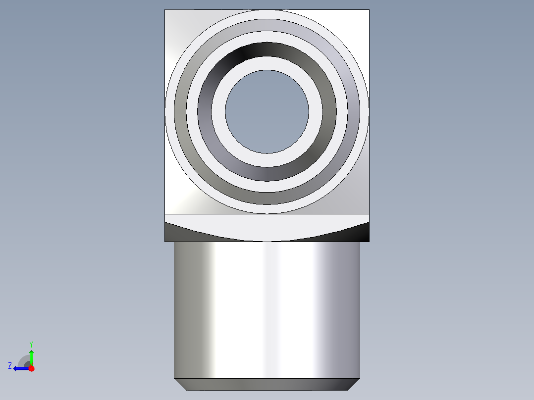 卡套式工业通用硬管接头EO_Union_tee_T06LLCFX右视图