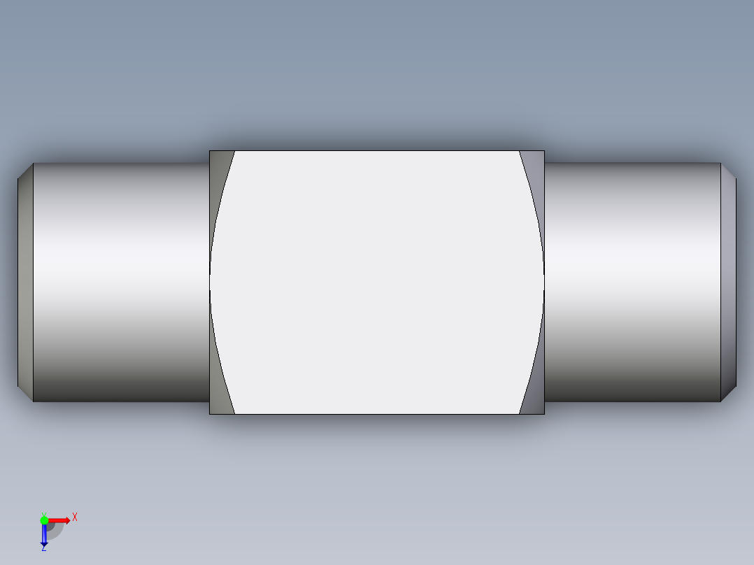 卡套式工业通用硬管接头EO_Union_tee_T06LLCFX俯视图