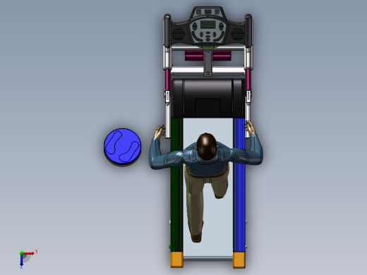 跑步机3D图俯视缩略图