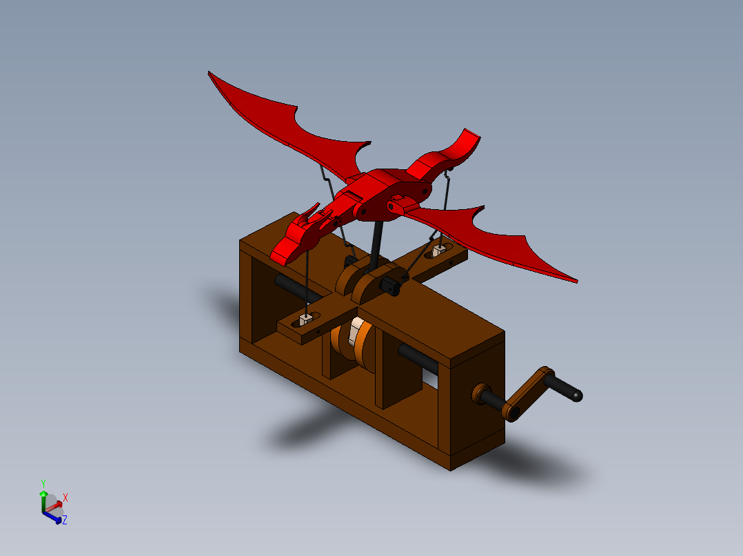 转动飞龙玩具模型3D图纸