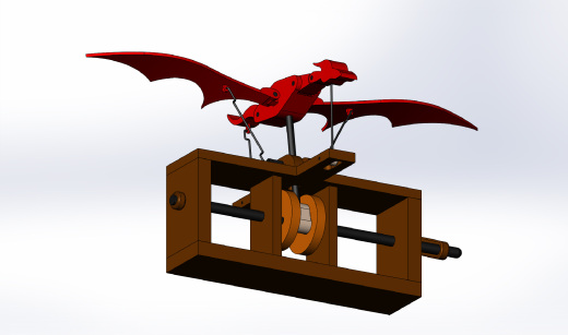 转动飞龙玩具模型3D图纸缩略图