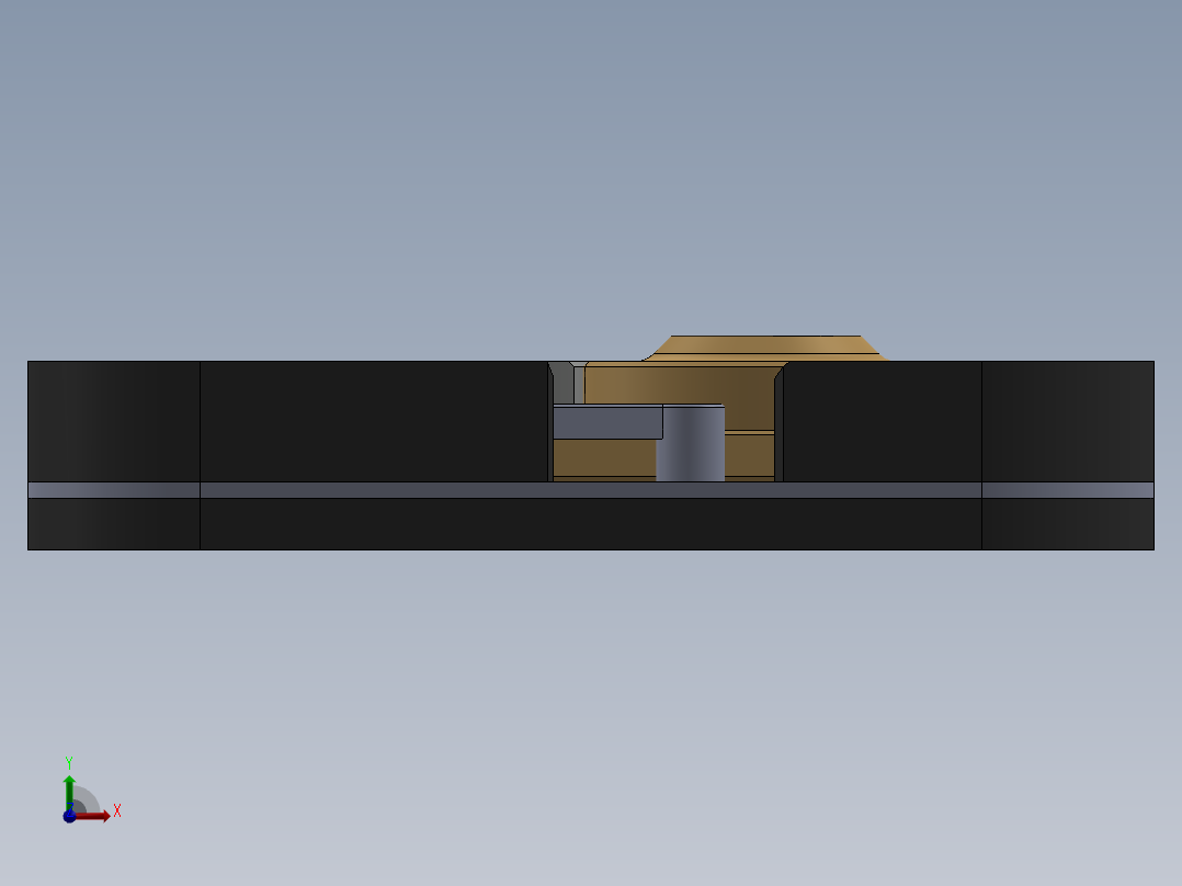 间歇槽轮转盘传动机构(含动画)前视图