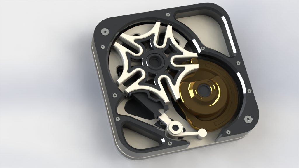 间歇槽轮转盘传动机构(含动画)