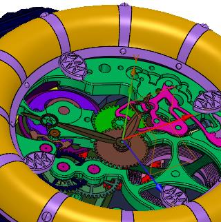 全自动机械多功能皮带男表