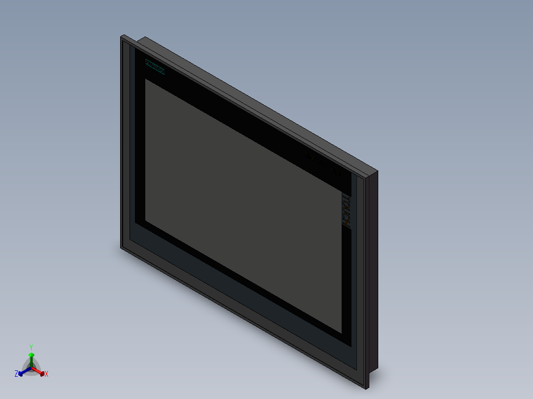 西门子触控屏TP1500 3正等轴测图