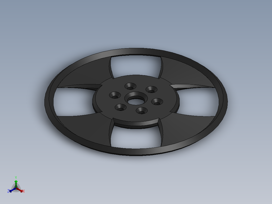 车方向盘正等轴测图