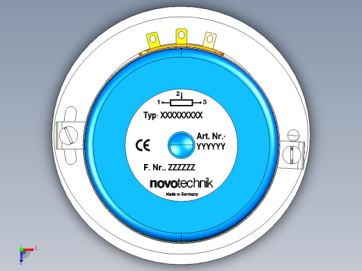 NOVOTECHNIK角度位移传感器GP 系列俯视缩略图