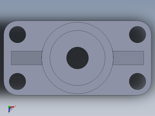 机械零件图2俯视缩略图