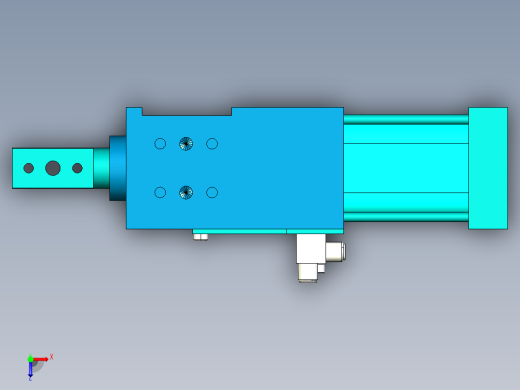 德克斯TUNKERS气缸数模SZK_40_1_A22_T12_TUENKERS俯视缩略图