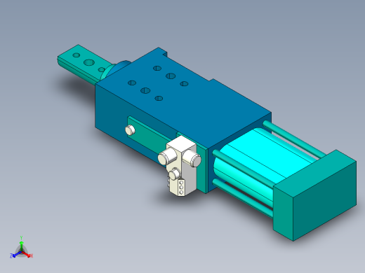 德克斯TUNKERS气缸数模SZK_40_1_A22_T12_TUENKERS正等轴测缩略图