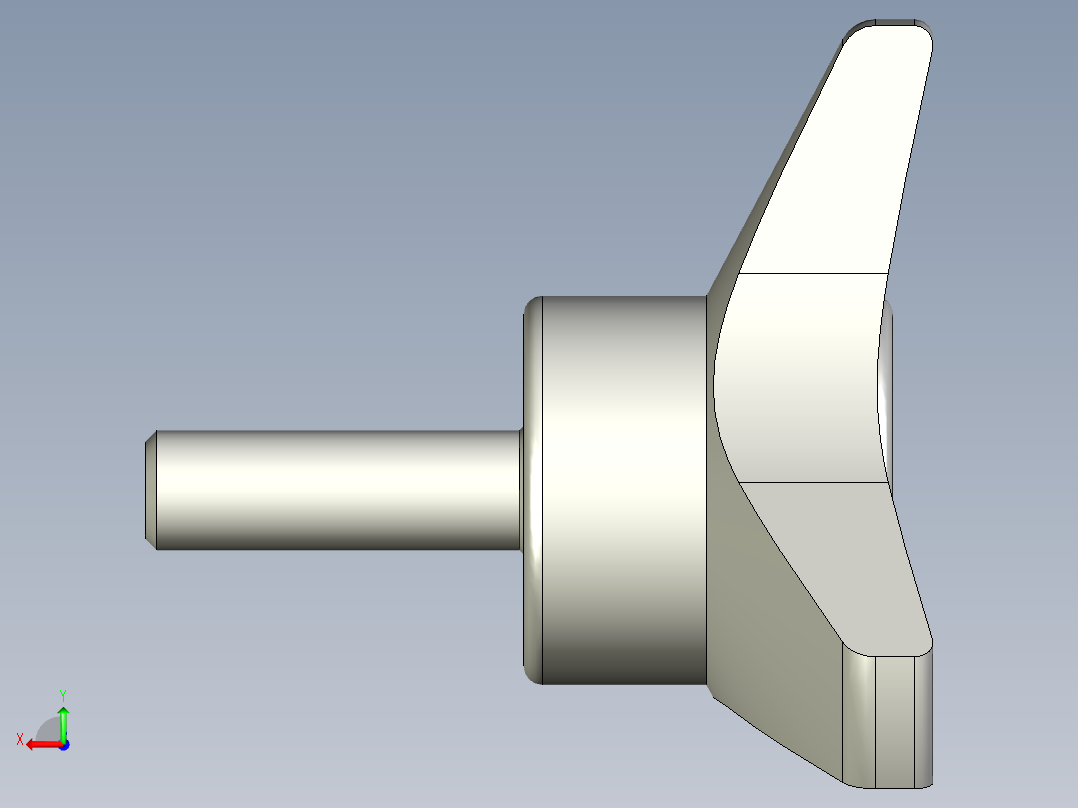 ''三瓣型把手VB.639P-3D多系列多零件图纸模型后视图