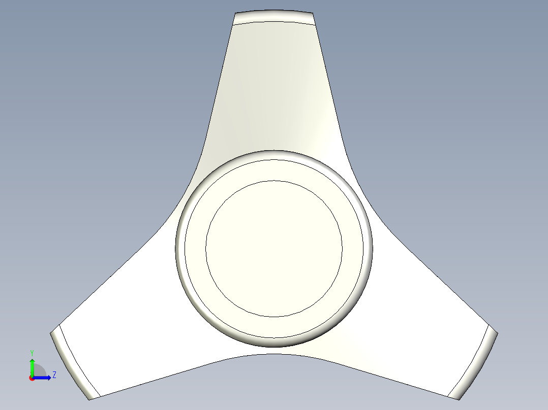 ''三瓣型把手VB.639P-3D多系列多零件图纸模型左视图