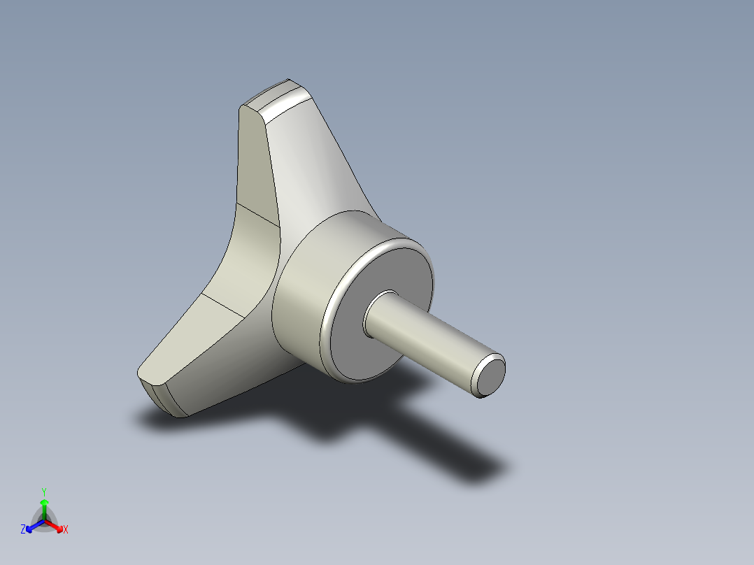 ''三瓣型把手VB.639P-3D多系列多零件图纸模型正等轴测图