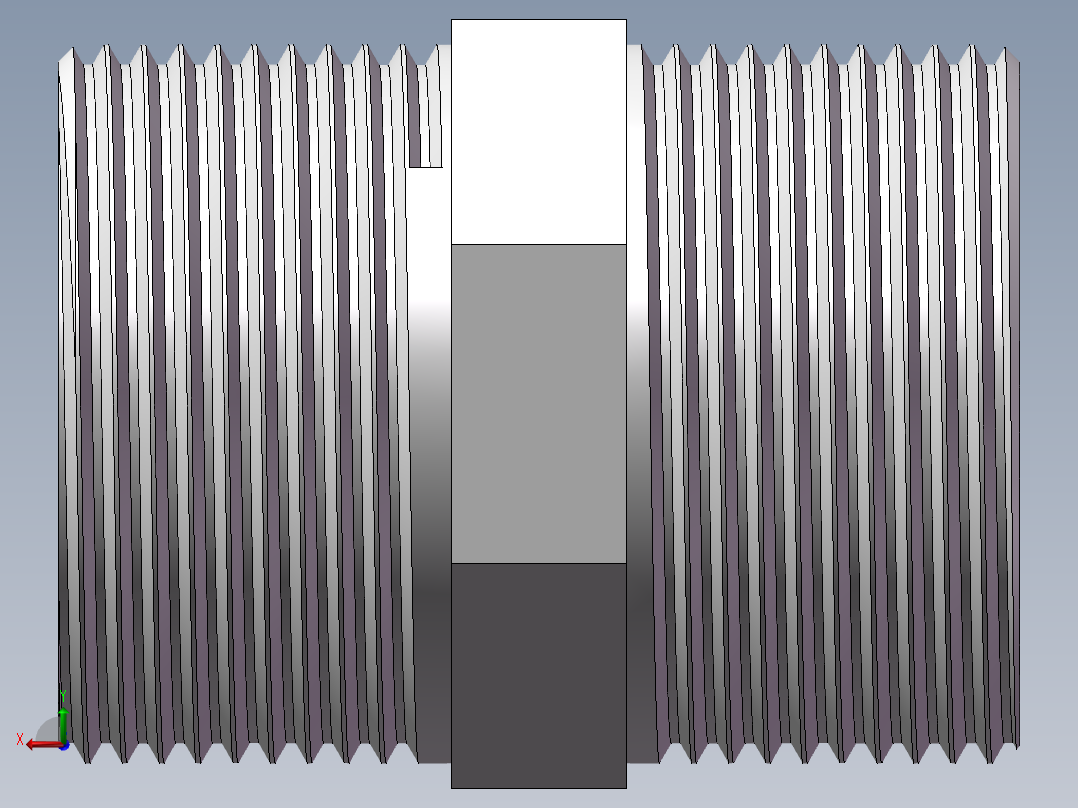 对丝-六角等径 DN32后视图
