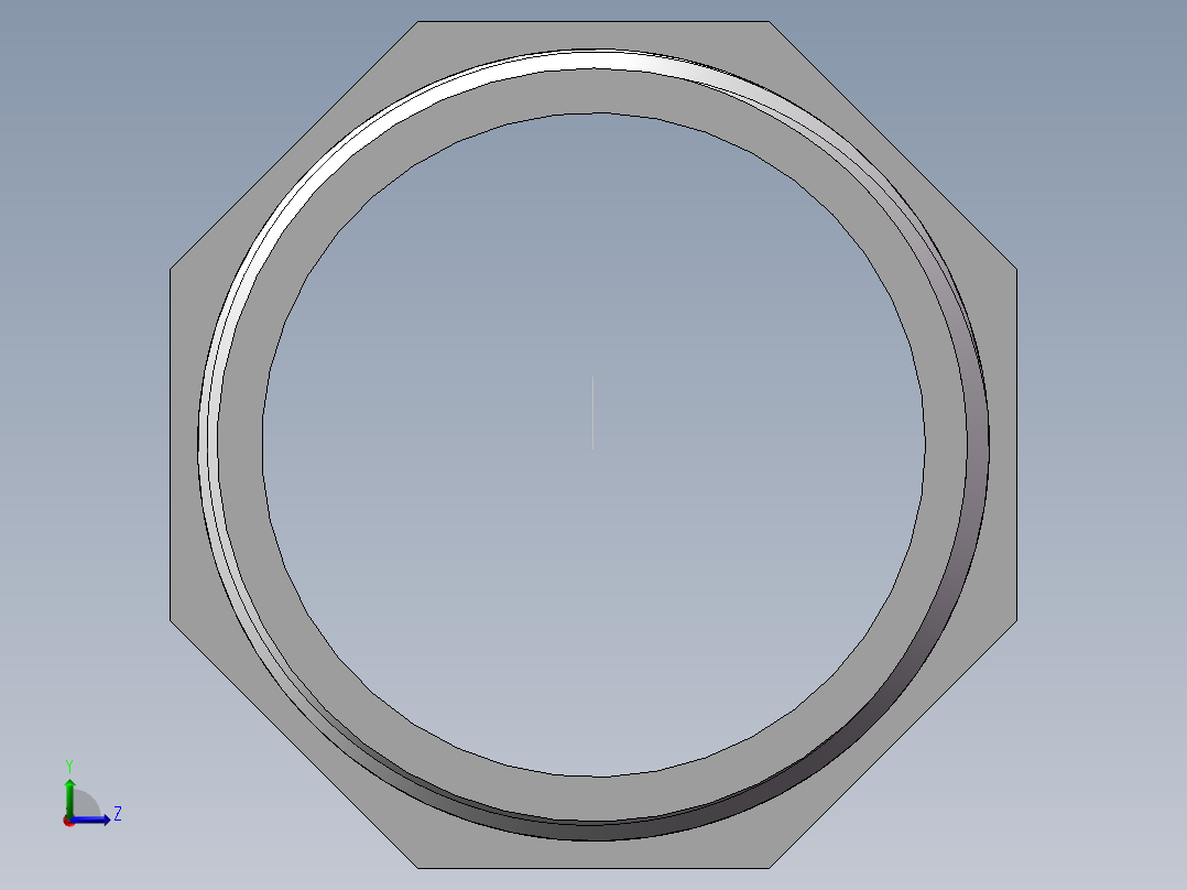 对丝-六角等径 DN32左视图