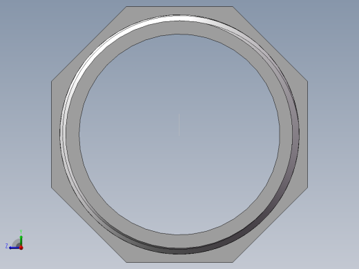 对丝-六角等径 DN32右视缩略图