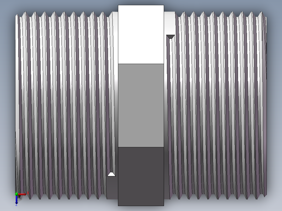 对丝-六角等径 DN32俯视图